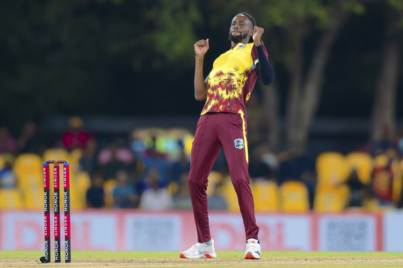 Springer comes in for the injured Holder; West Indies ask Sri Lanka to bat