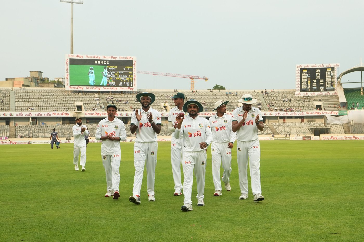 Mehidy five-for hands Bangladesh slim lead despite Awais' debut ton