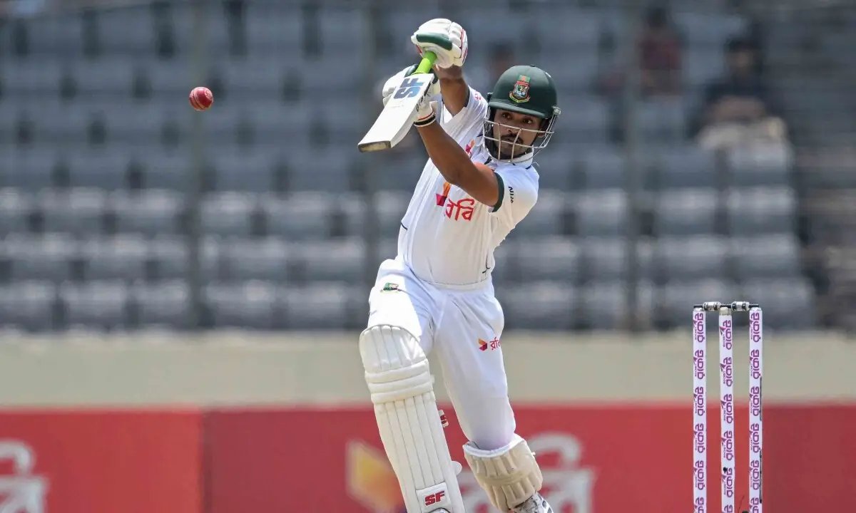 Najmul’s century puts Bangladesh in command as Pakistan toil on opening day
