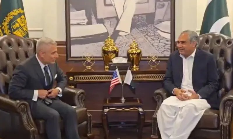 Pak-US ties have strengthened during Trump's tenure, Naqvi says in meeting with American official