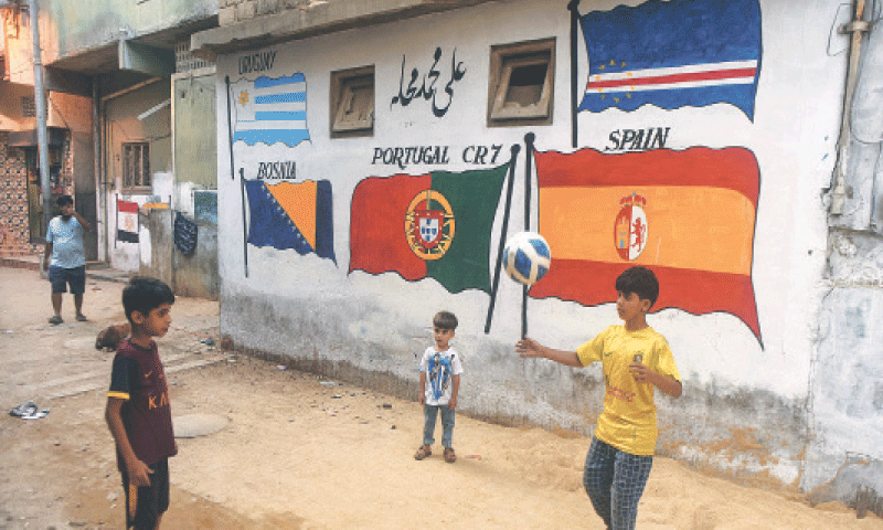 Lyari kicks its troubles aside as World Cup mania strikes