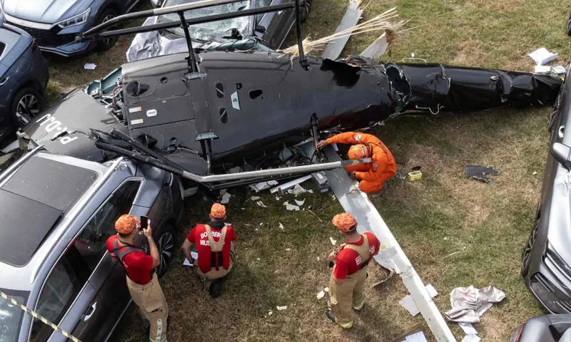 Choppers collide mid-air; six die in western Rio de Janeiro