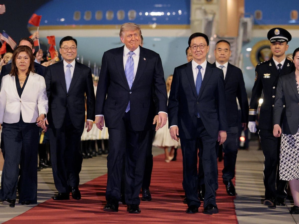 Trump lands in Beijing for high-stakes China visit