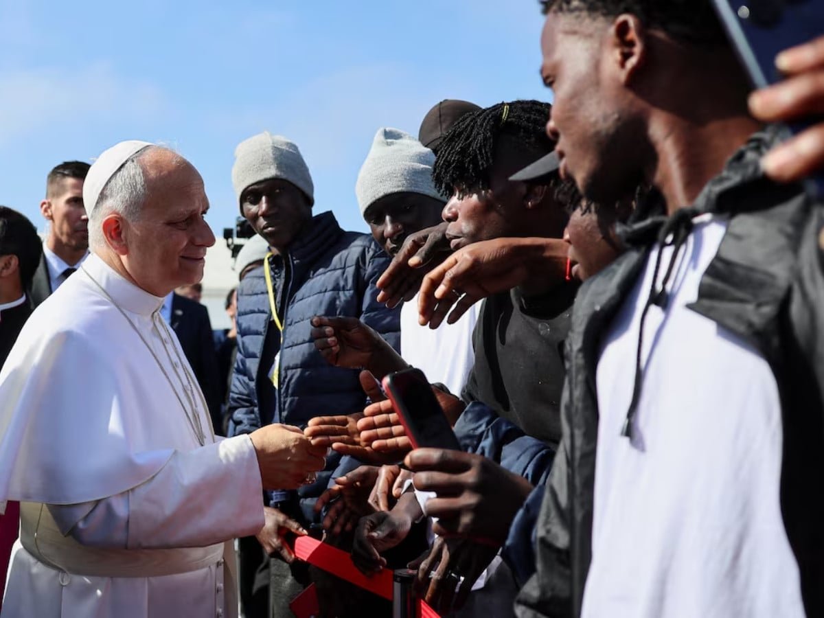 Pope Leo warns Europe’s migrant traffickers to repent or face hell