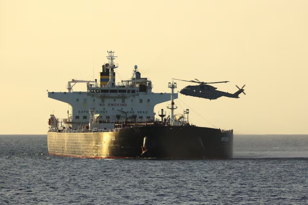 British forces intercept Russian shadow fleet tanker in the Channel