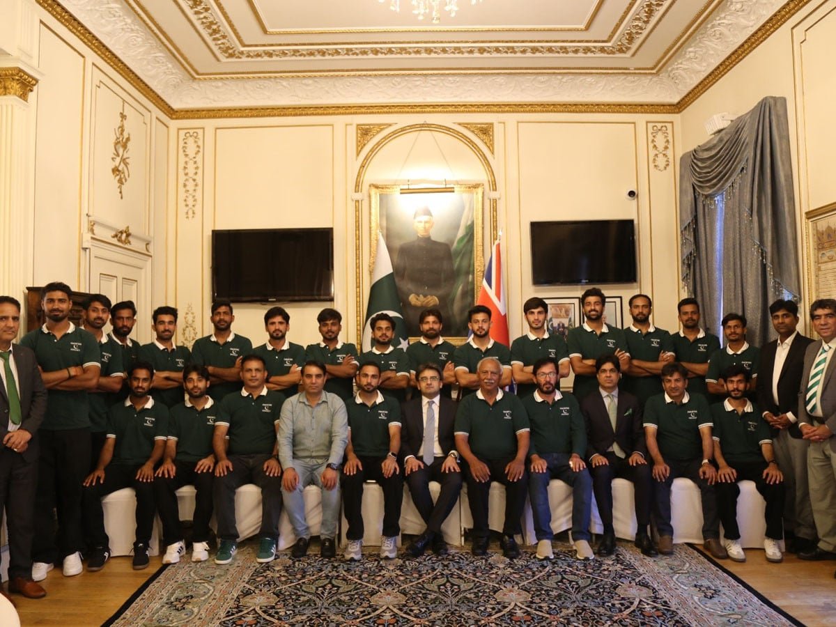 پاکستان ہائی کمیشن لندن میں قومی ہاکی ٹیم کے اعزاز میں استقبالیہ