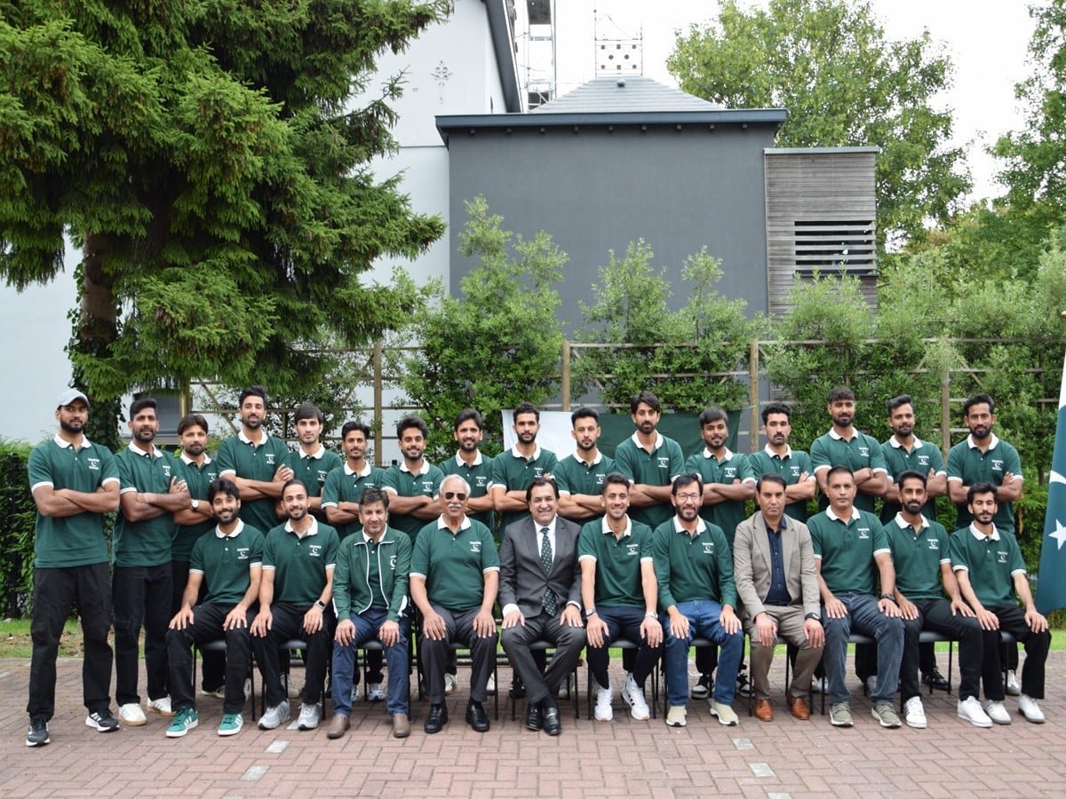 بیلجیم میں پاکستان ایمبیسی کی جانب سے قومی ہاکی ٹیم کے اعزاز میں استقبالیہ تقریب