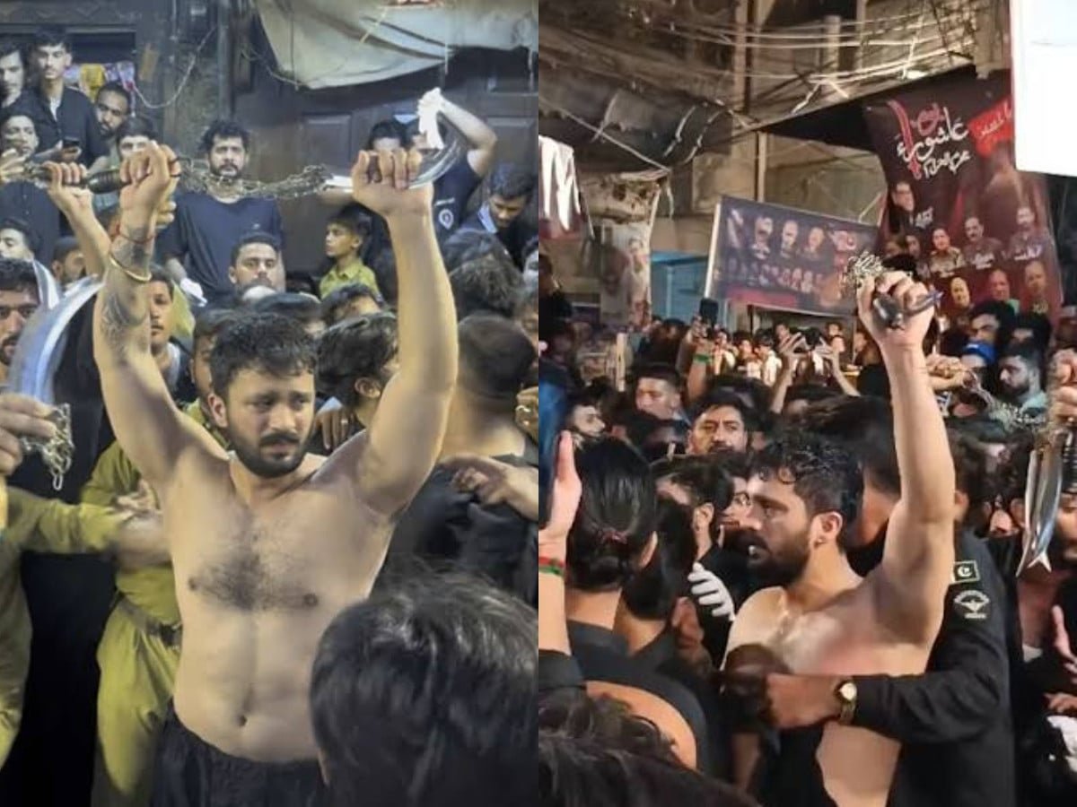 رجب بٹ کی زنجیر سے ماتم کرتے ہوئے ویڈیو وائرل، سوشل میڈیا پر نئی بحث چھڑ گئی