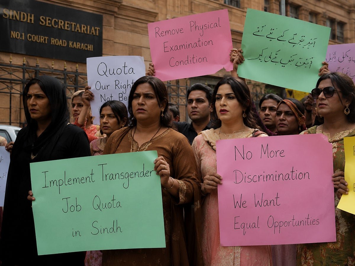 سندھ میں خواجہ سرا ملازمت کوٹہ جسمانی معائنے کی شرط کے باعث تعطل کا شکار